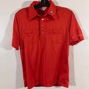 Vintage 70s Lamar University Cardinals Sahara Polo Shirt